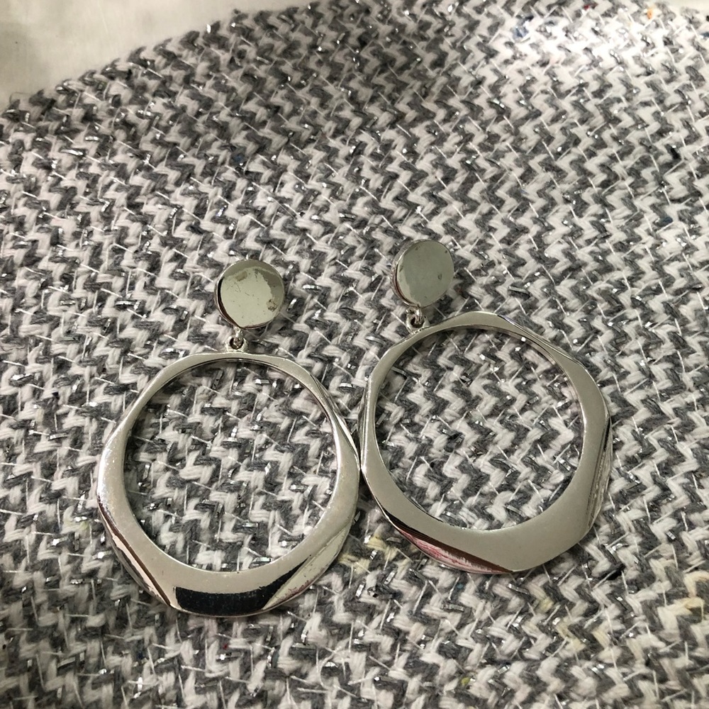 Silver earrings